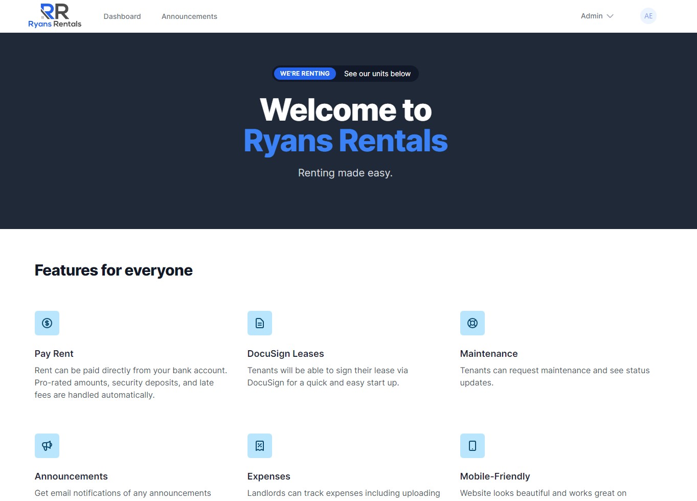 Ryans Rentals